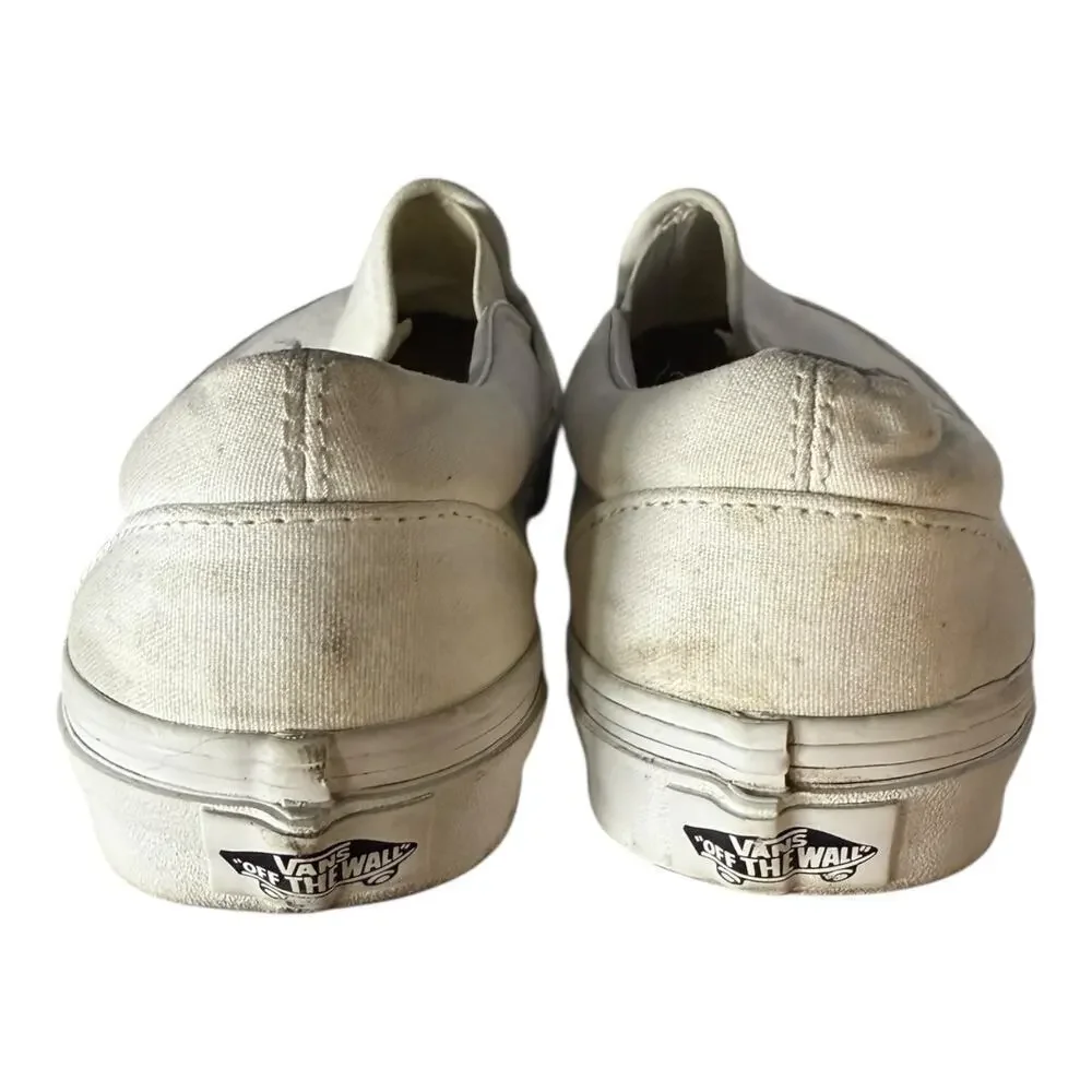 Vans Classic All Double White Sneakers Slip-On Women’s Size 7